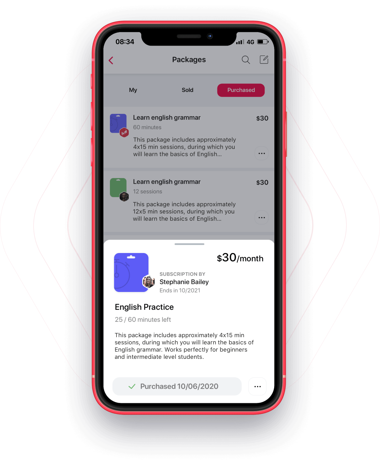 Packages and subscriptions